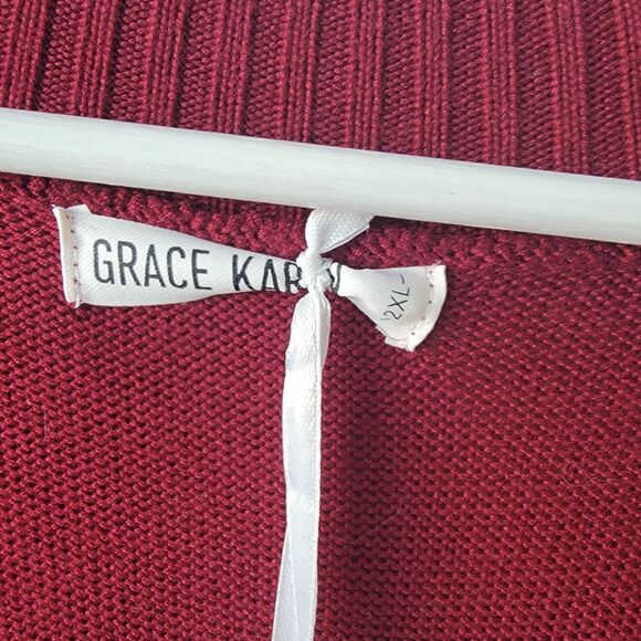 grace karin womens cardigan size 2XL long sleeve  peplum Button Down - Picture 6 of 7